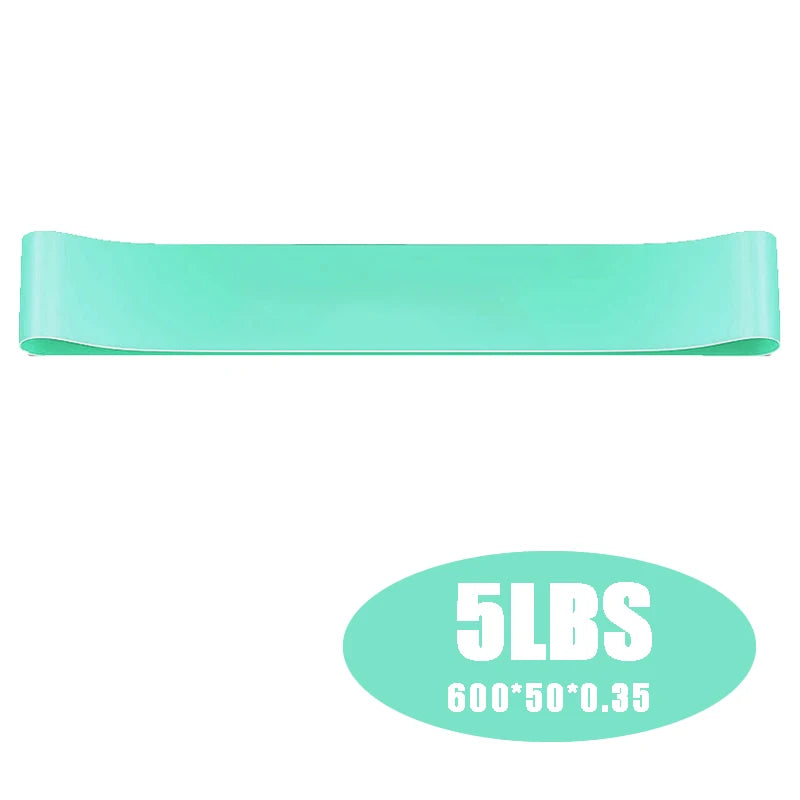 5-Pack Yoga Resistance Bands – Elastic Fitness Set for Pilates, Stretching & Home Workouts