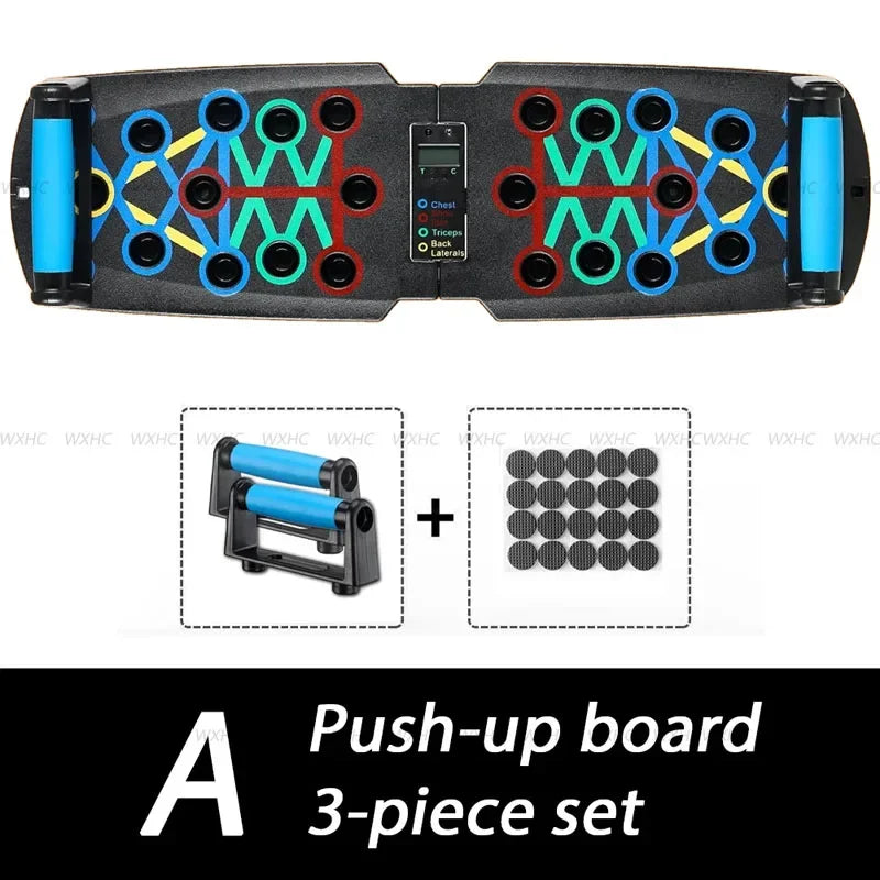 Smart Portable Push-Up Board with Auto Counter & Body Sensor – Home Workout Essential