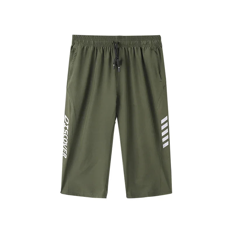 Men Sports Cropped Trousers