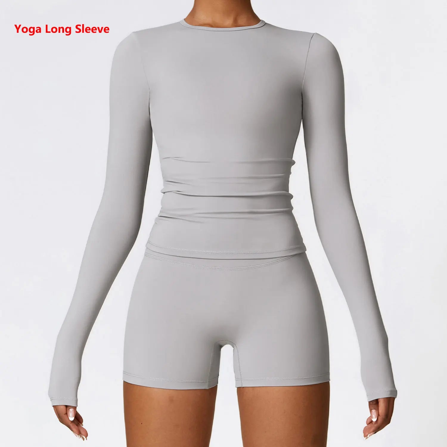 long-sleeve yoga top