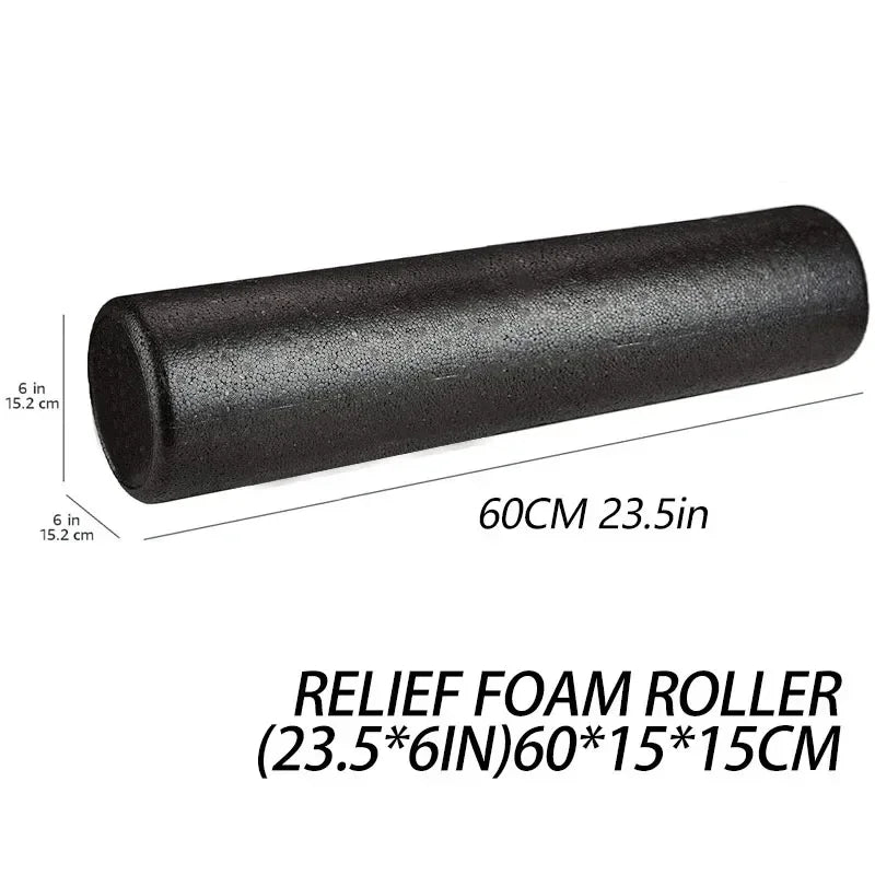 High-Density Foam Roller – 12/18/24IN for Back Pain, Yoga & Deep Tissue Massage
