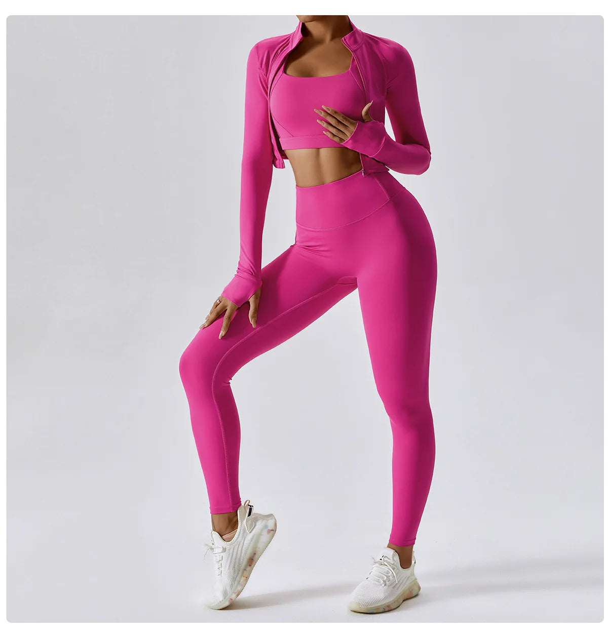 Yoga Top, Gym Leggings, Sports Bra