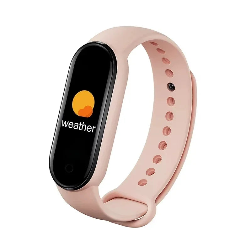 M5 Smartwatch – Unisex Fitness Tracker with Heart Rate & BP Monitor