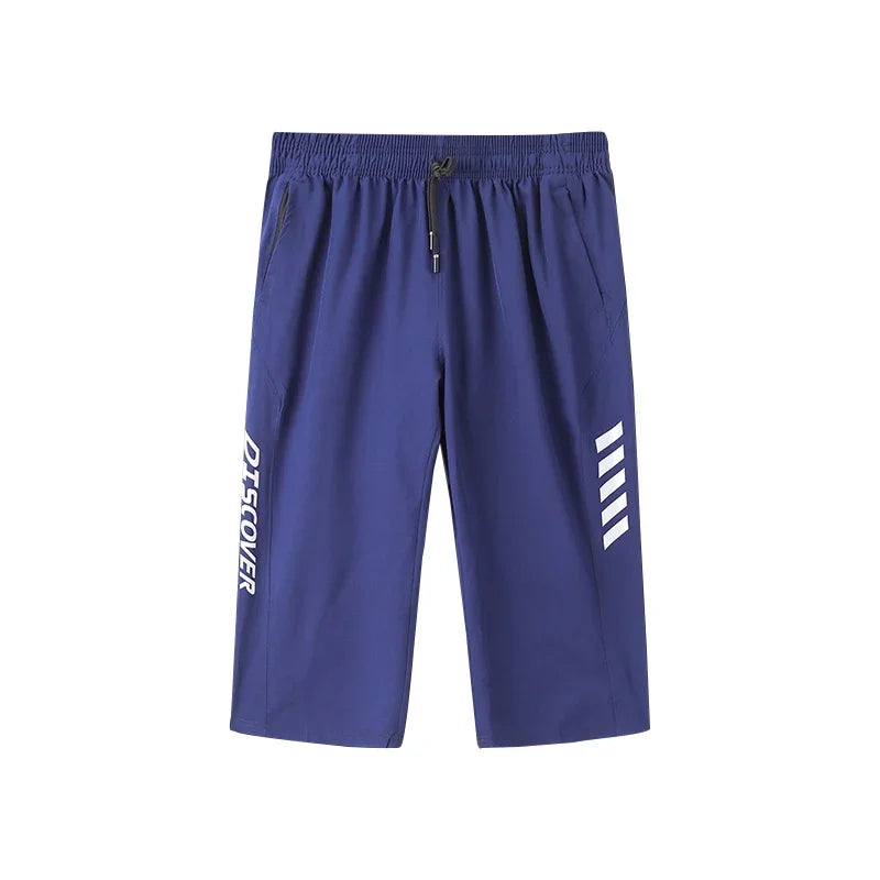Men Sports Cropped Trousers