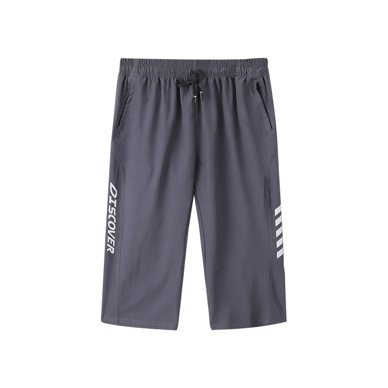 Men Sports Cropped Trousers