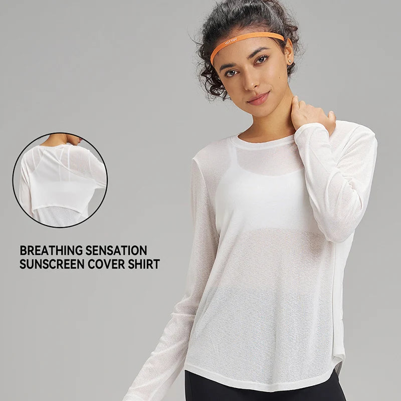long sleeve workout top