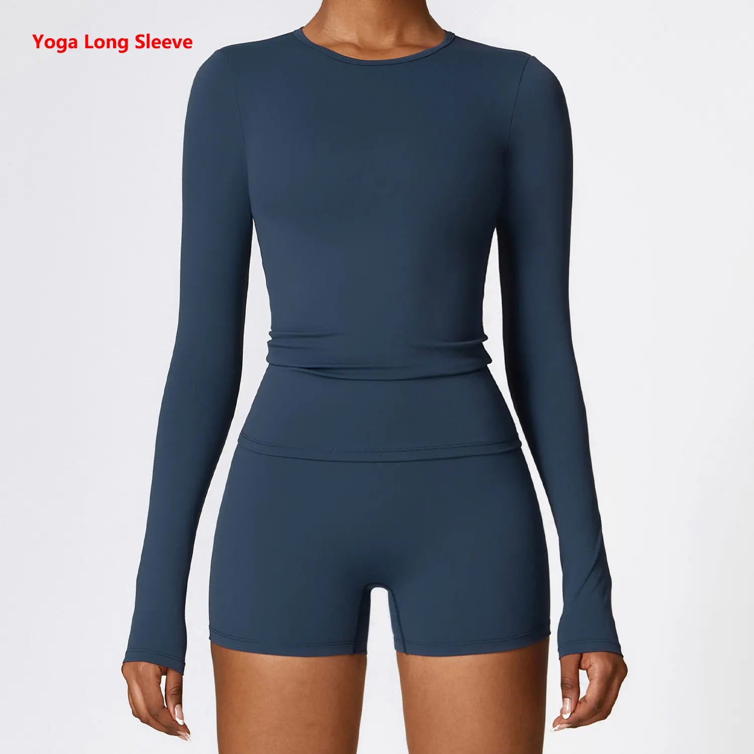 long-sleeve yoga top