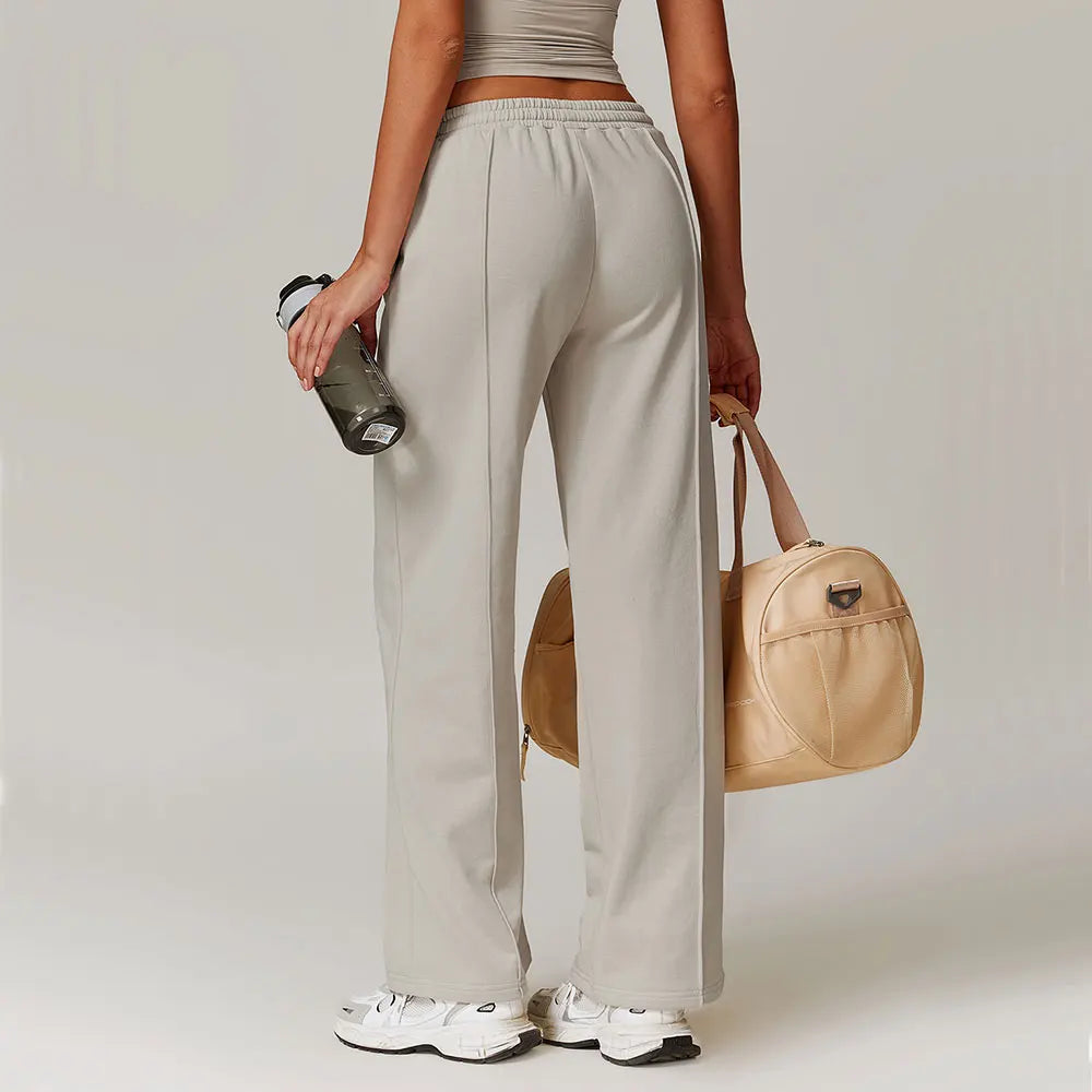 High Waist Loose Fit Sports Sweatpants