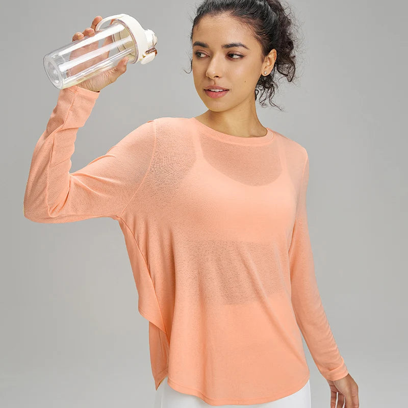 long sleeve workout top