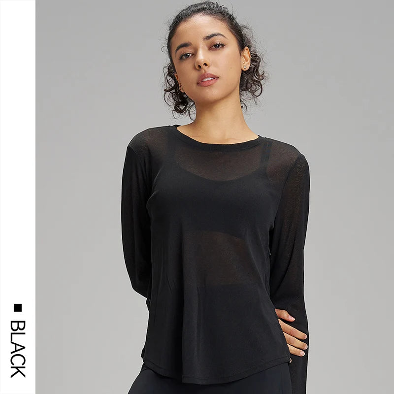long sleeve workout top