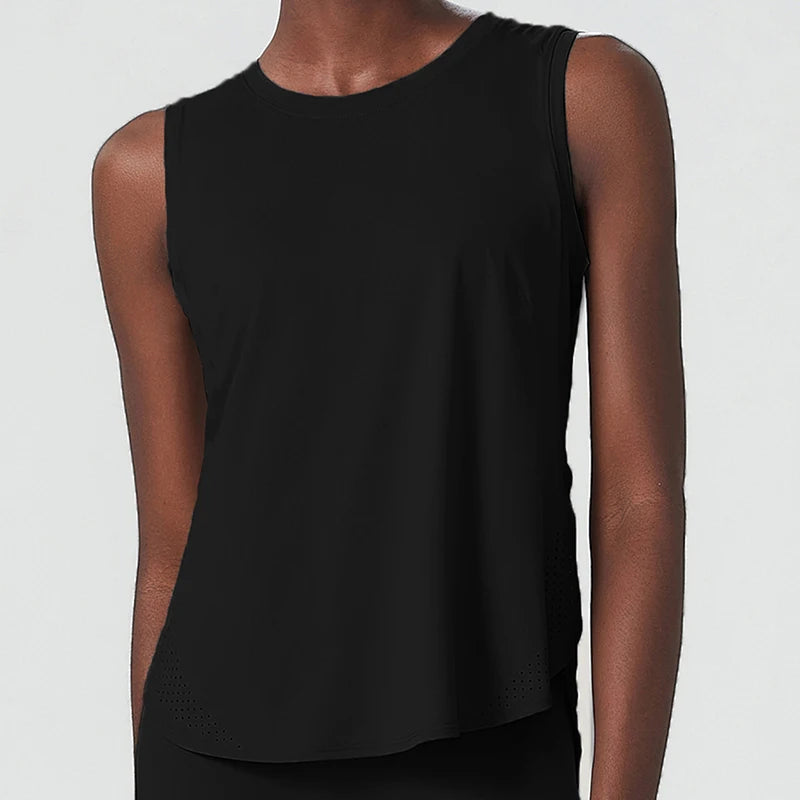 Loose Sleeveless Yoga T-Shirt