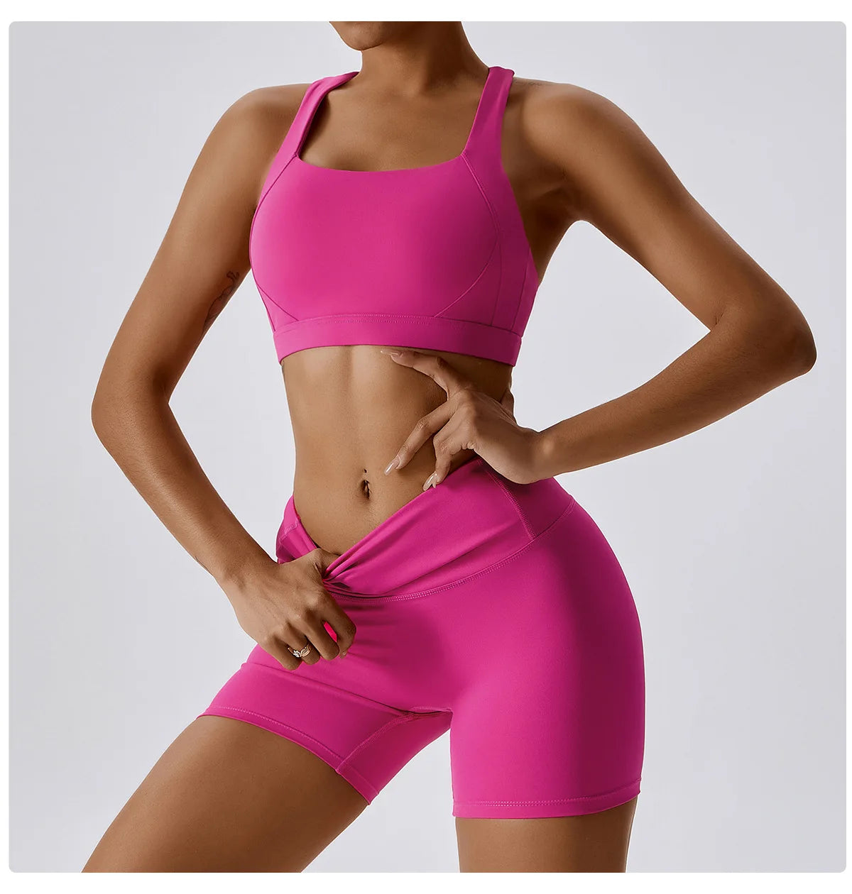 Yoga Top, Gym Leggings, Sports Bra
