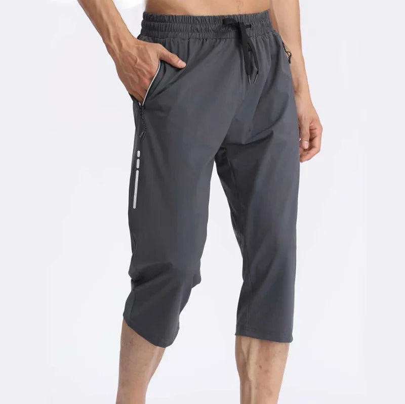 Men Sports Cropped Trousers