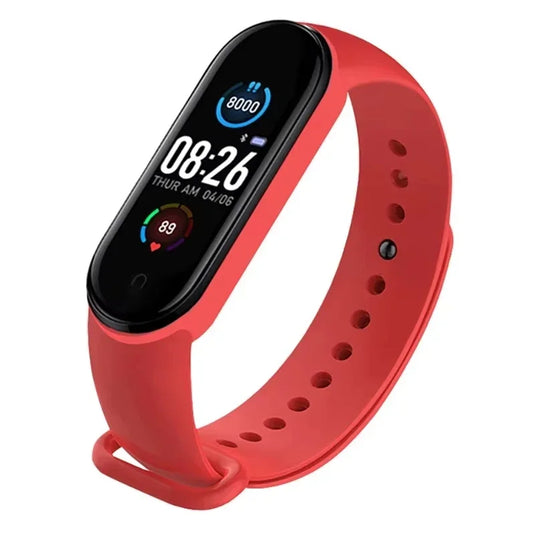 M5 Smartwatch – Unisex Fitness Tracker with Heart Rate & BP Monitor