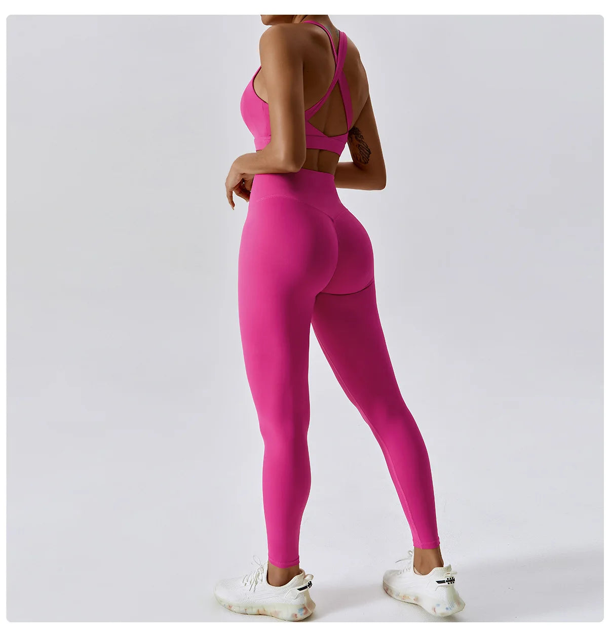 Yoga Top, Gym Leggings, Sports Bra