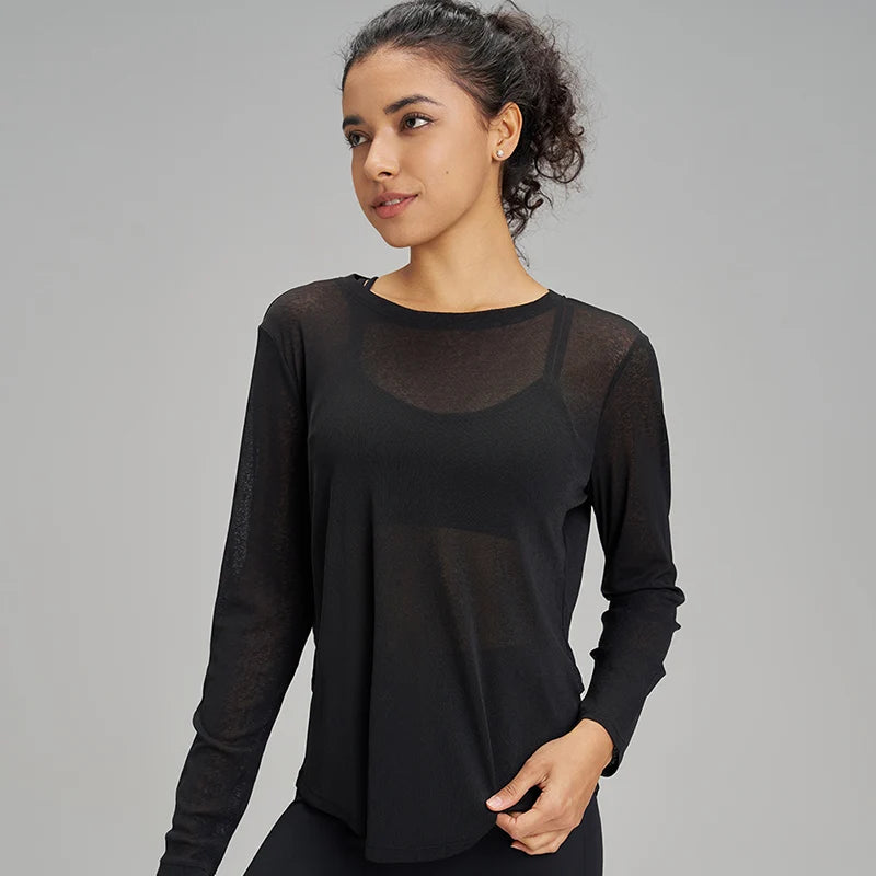 long sleeve workout top