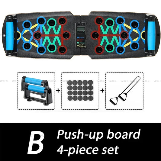 Smart Portable Push-Up Board with Auto Counter & Body Sensor – Home Workout Essential