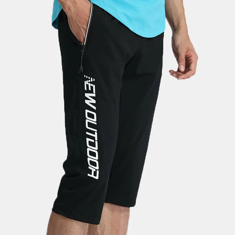 Men Sports Cropped Trousers
