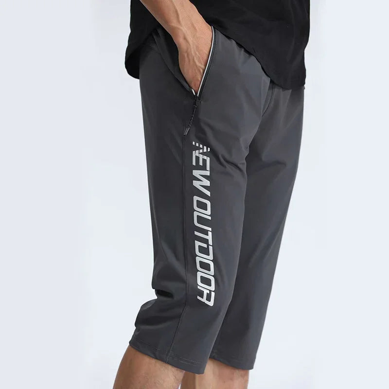 Men Sports Cropped Trousers