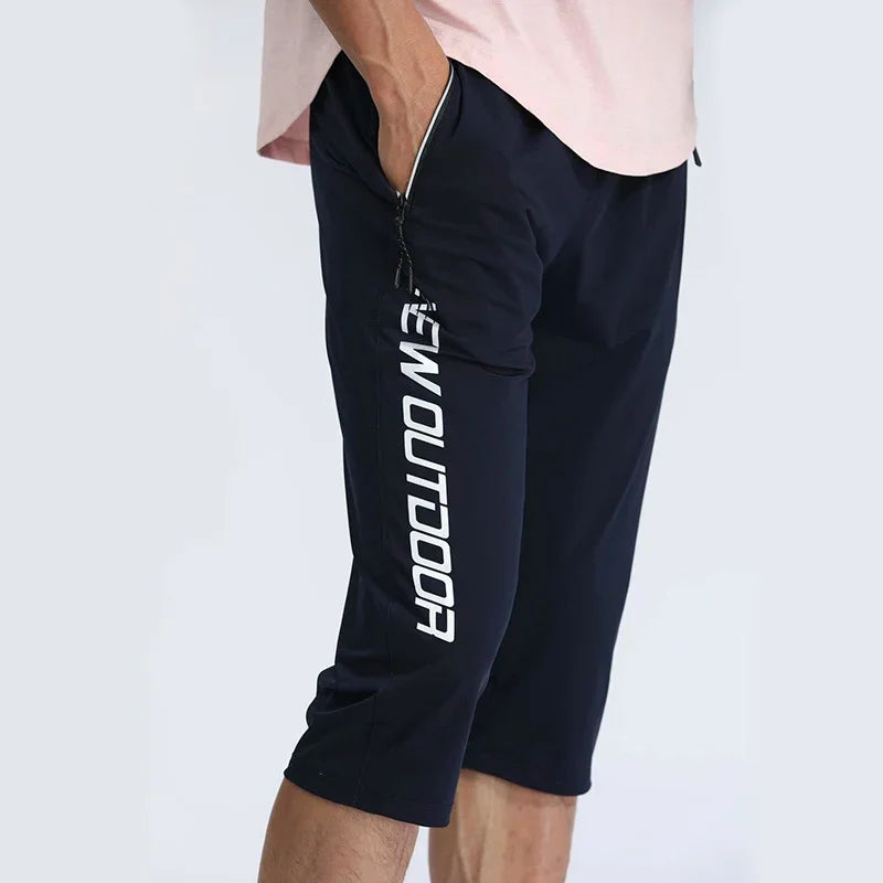 Men Sports Cropped Trousers