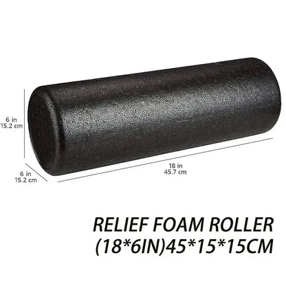High-Density Foam Roller – 12/18/24IN for Back Pain, Yoga & Deep Tissue Massage