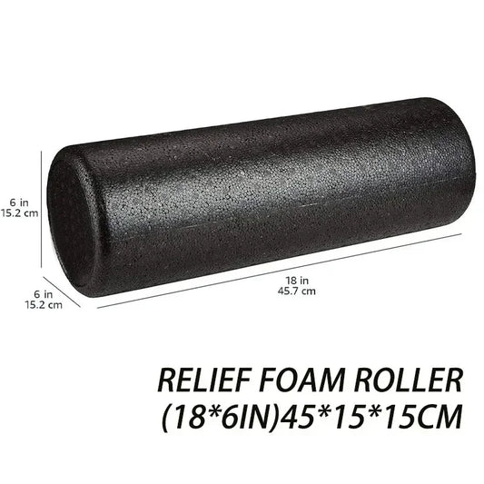 High-Density Foam Roller – 12/18/24IN for Back Pain, Yoga & Deep Tissue Massage