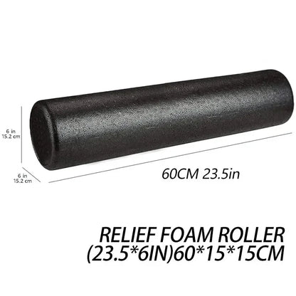 High-Density Foam Roller – 12/18/24IN for Back Pain, Yoga & Deep Tissue Massage