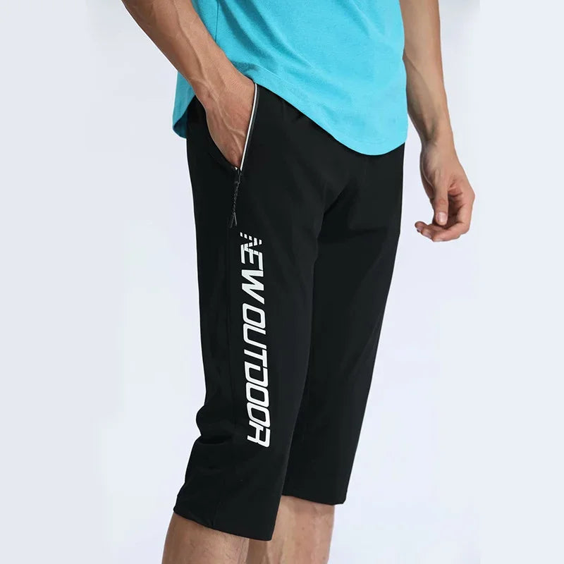 Men Sports Cropped Trousers
