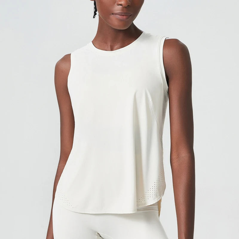 Loose Sleeveless Yoga T-Shirt