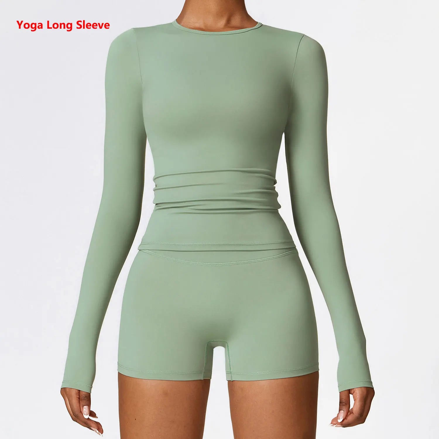 long-sleeve yoga top