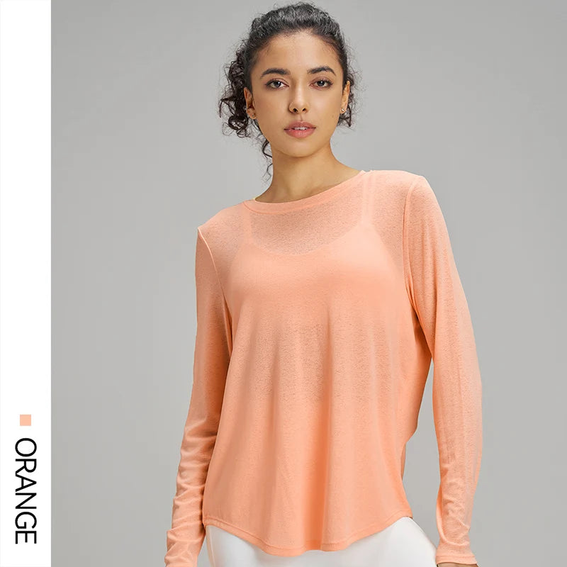 long sleeve workout top