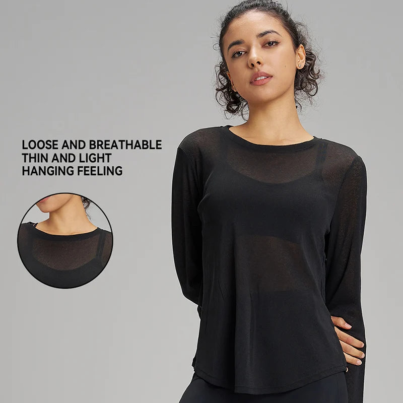 long sleeve workout top