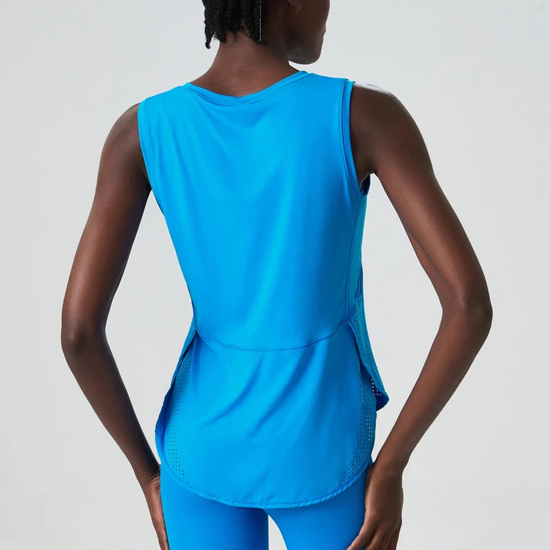 Loose Sleeveless Yoga T-Shirt