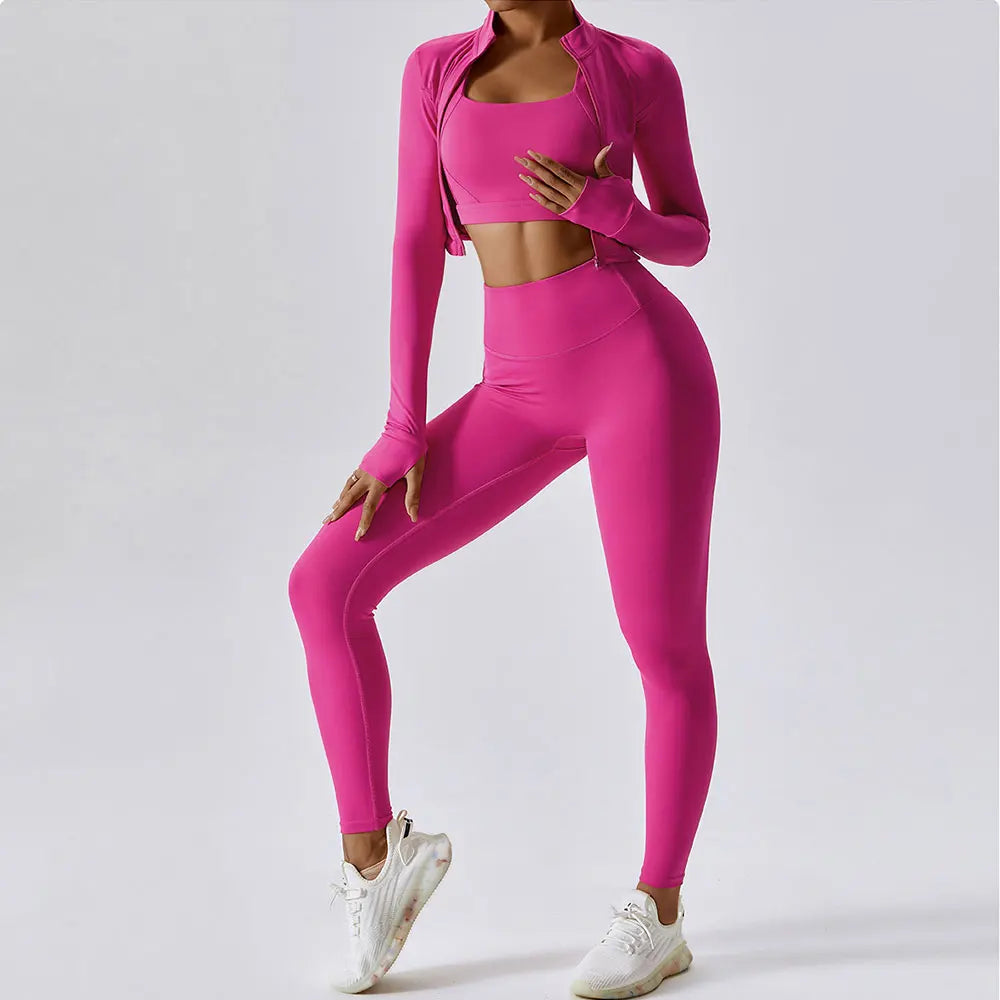 Yoga Top, Gym Leggings, Sports Bra